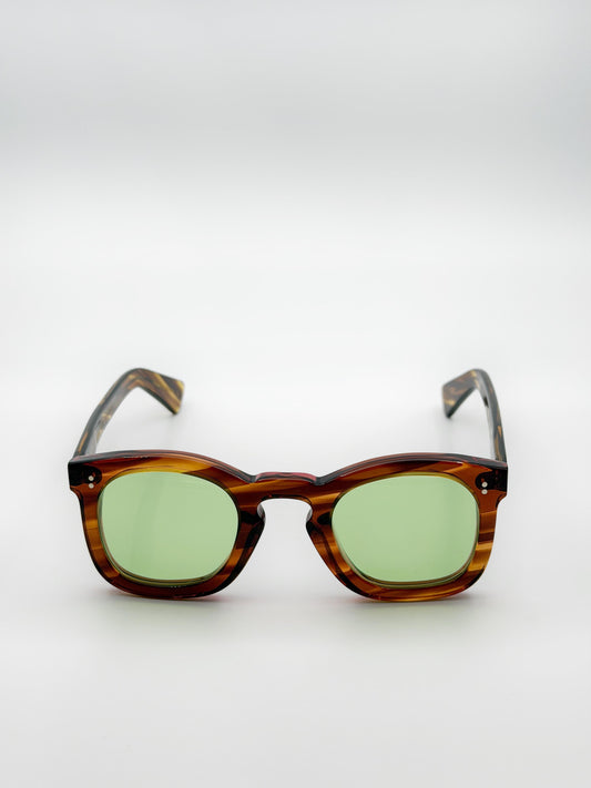 Lesca Deca 8mm Light Horn Pink / Light Green | Limited Edition