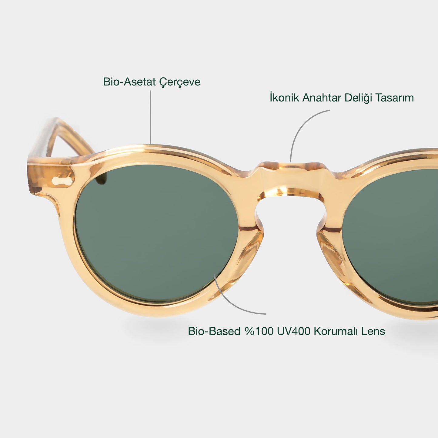 TBD Eyewear Welt Eco Champagne / Bottle Green