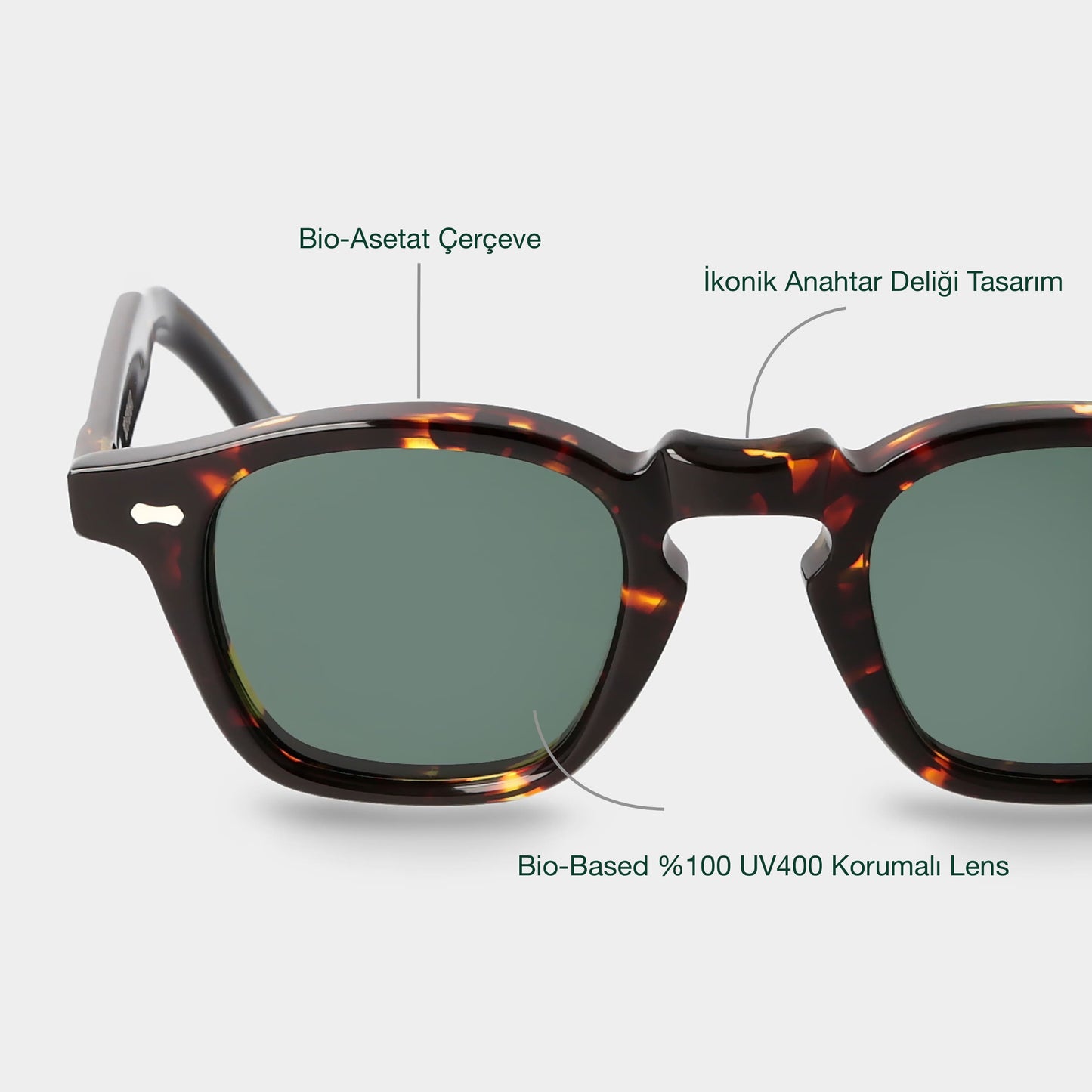 TBD Eyewear Cord Eco Dark Havana / Bottle Green