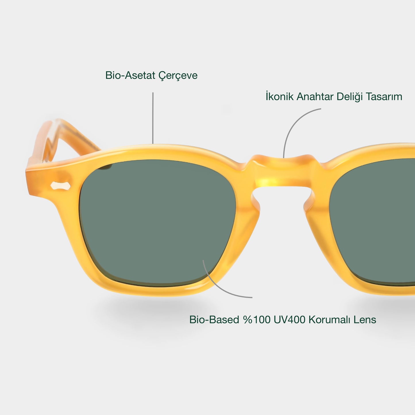 TBD Eyewear Cord Eco Honey / Bottle Green