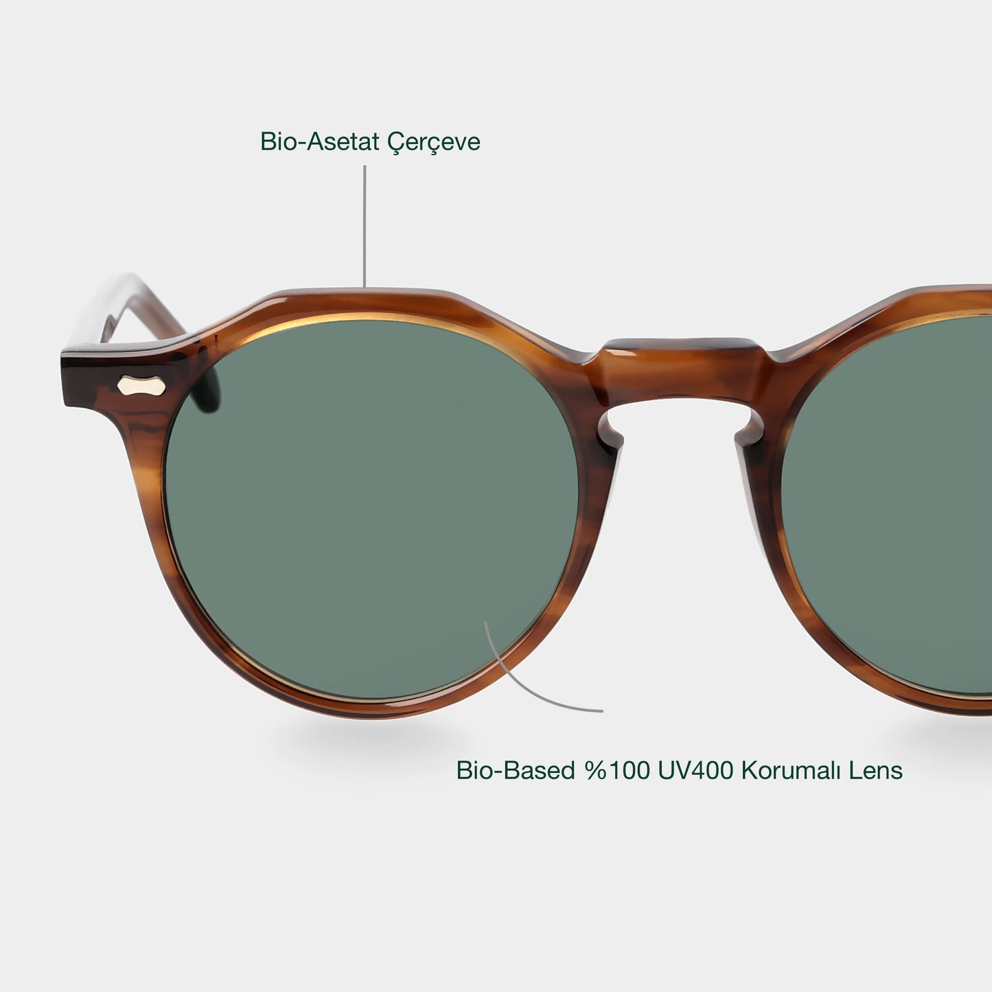 TBD Eyewear Lapel Earth Bio / Bottle Green