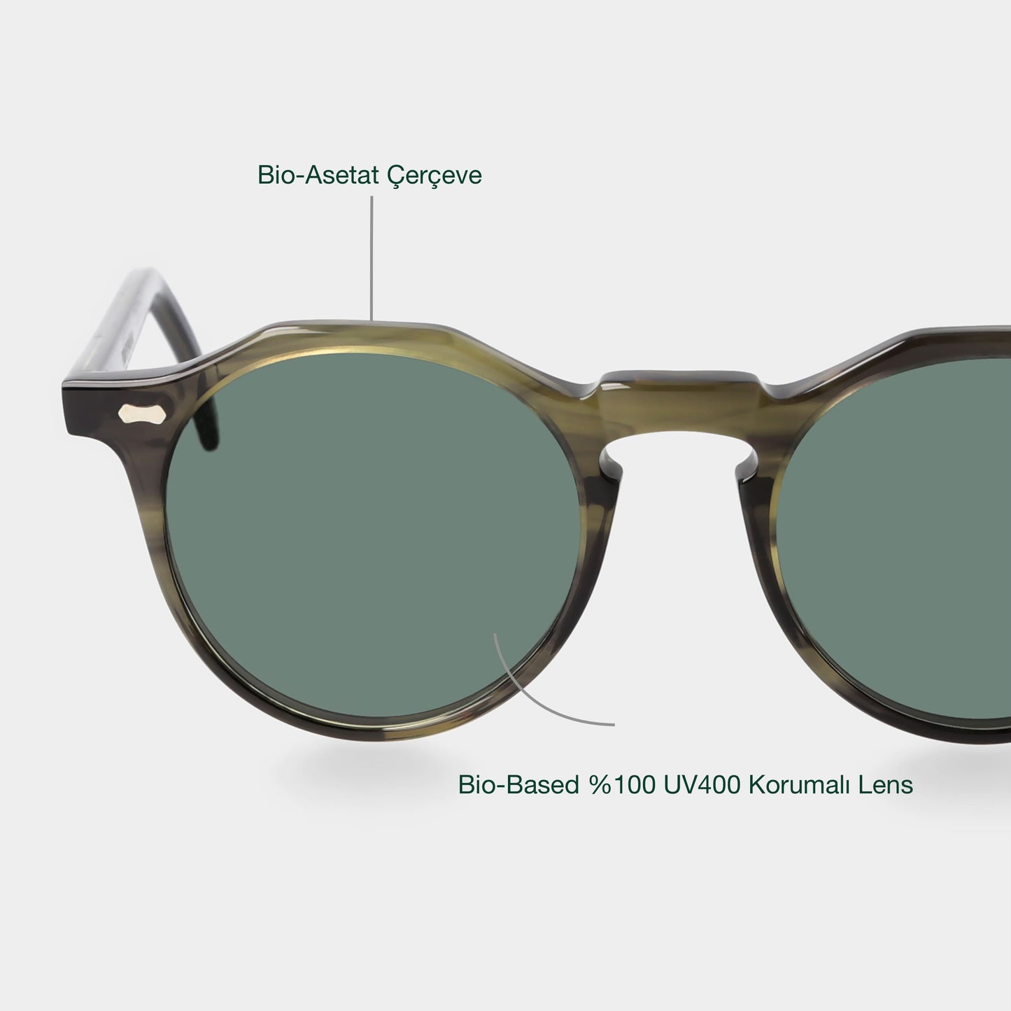 TBD Eyewear Lapel Eco Green / Bottle Green