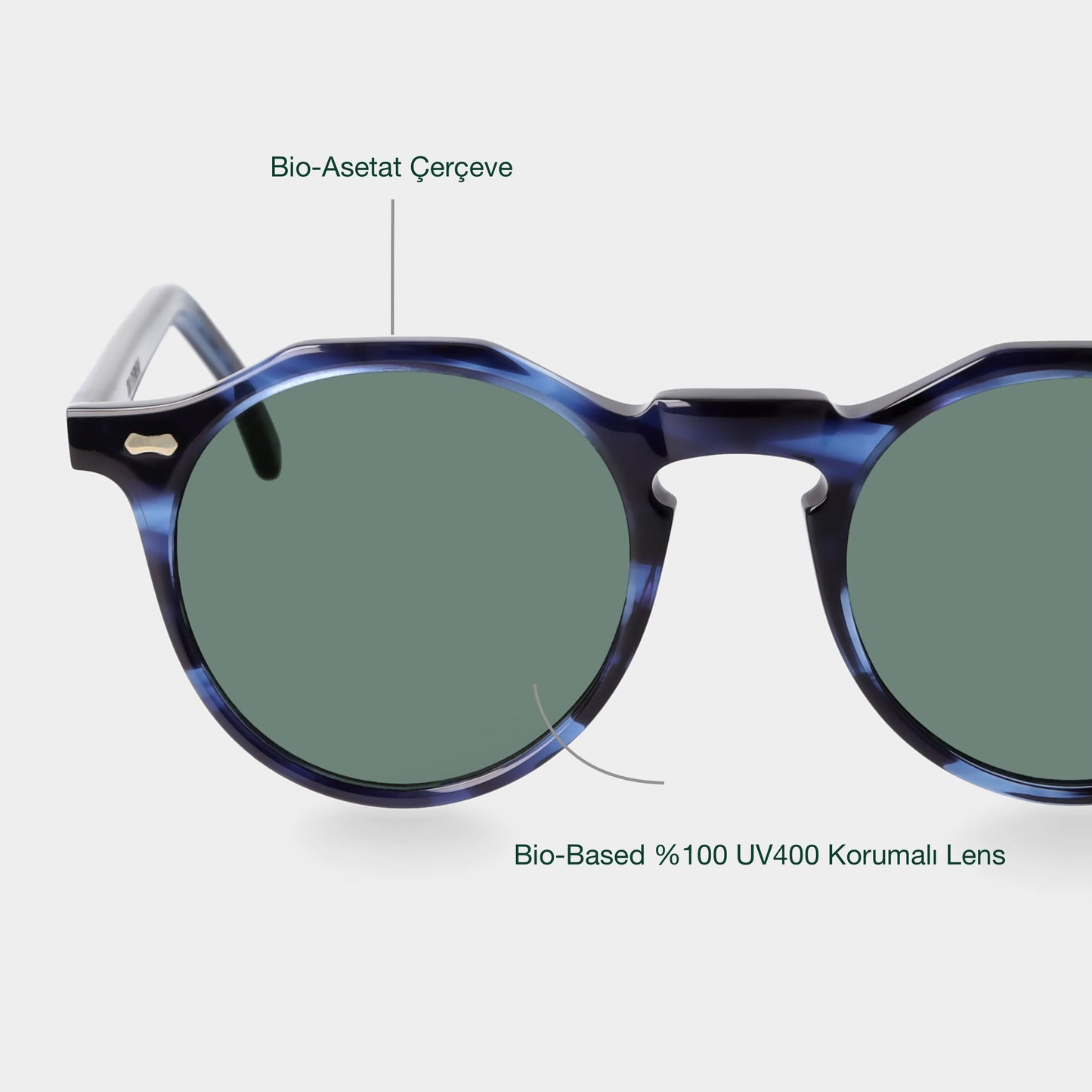 TBD Eyewear Lapel Ocean / Bottle Green