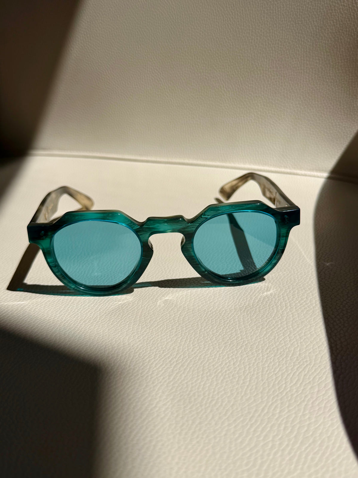 Lesca Crown Panto XL 8mm Limited Edition Col H | Mineral Blue Lens