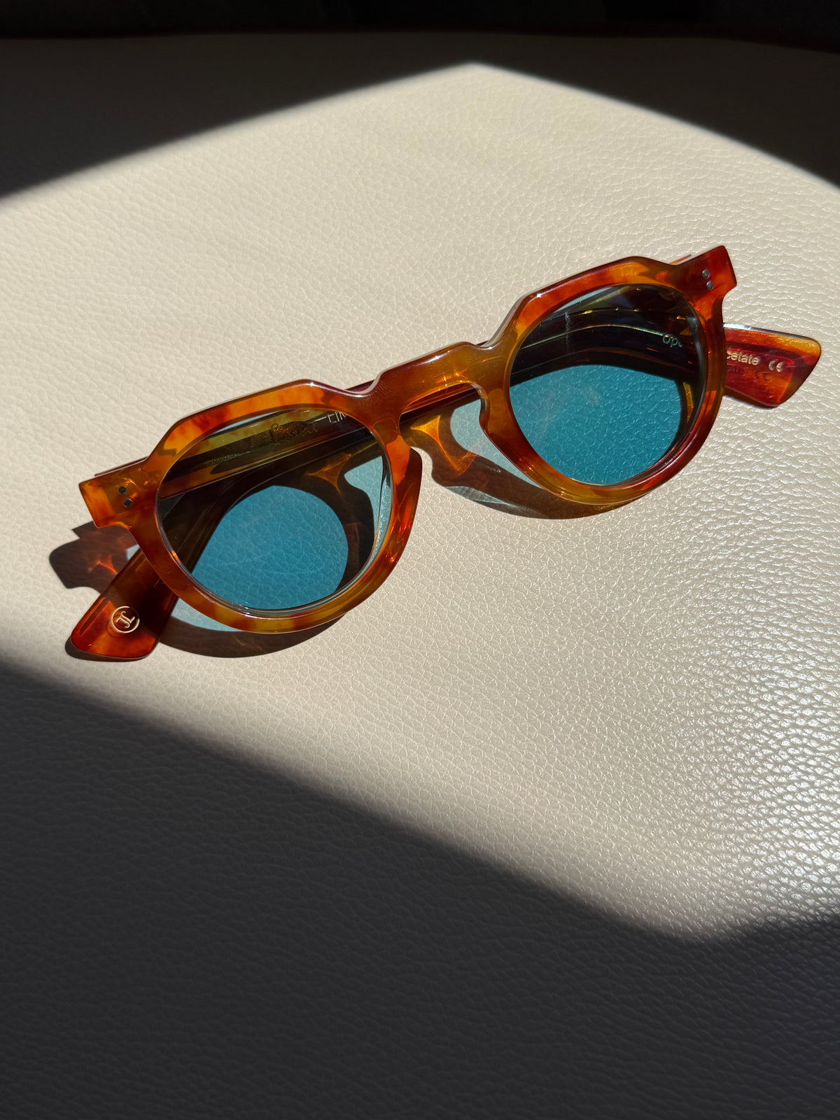 Lesca Crown Panto 8mm Limited Edition Col 23 | Mineral Blue Lens