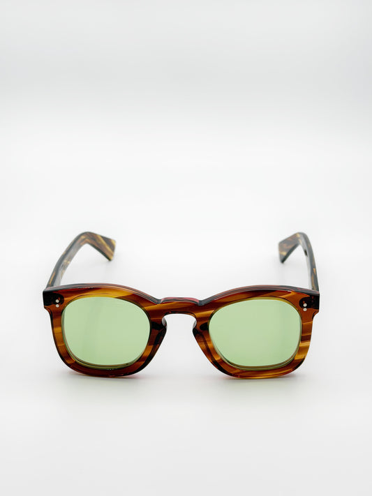 Lesca Deca 8mm Light Horn Pink / Light Green | Limited Edition