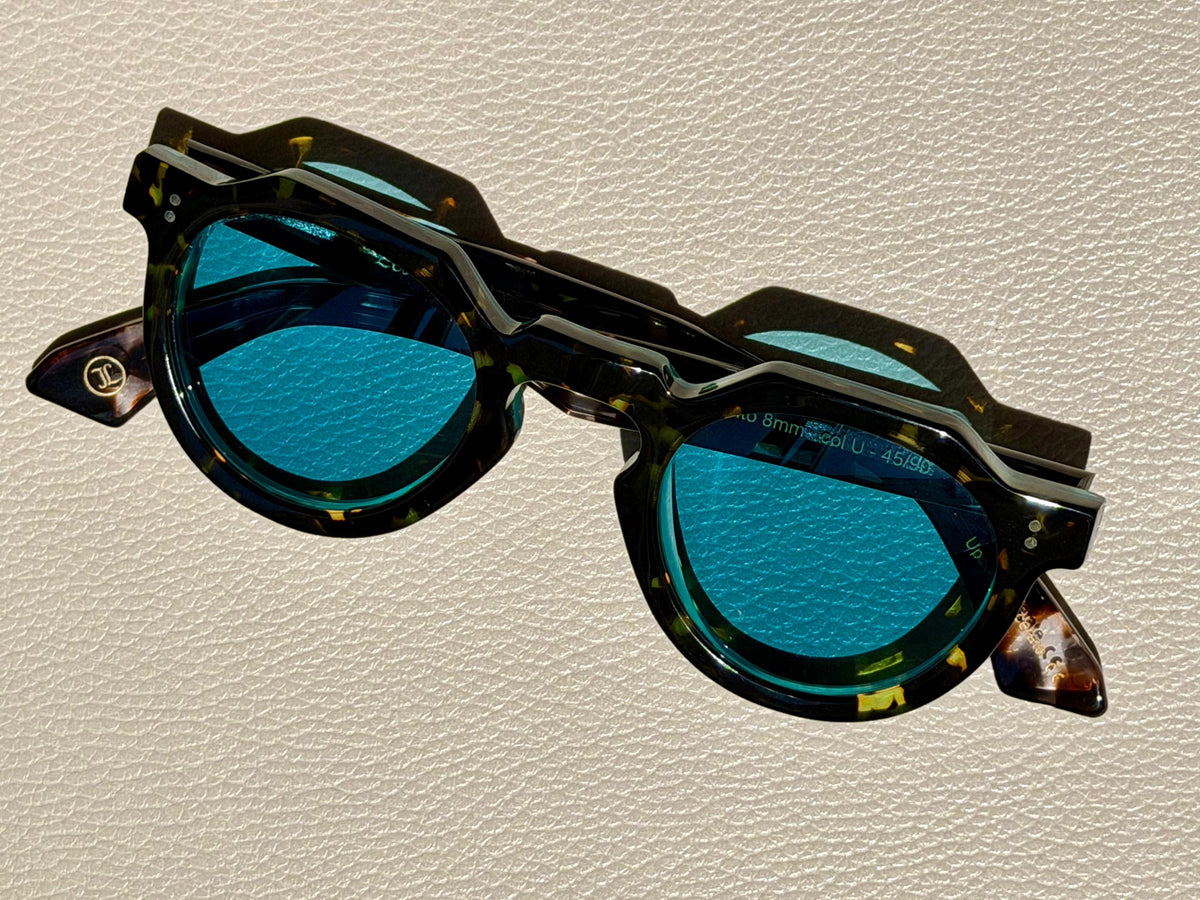 Lesca Crown Panto XL 8mm Limited Edition Col U | Mineral Blue Lens