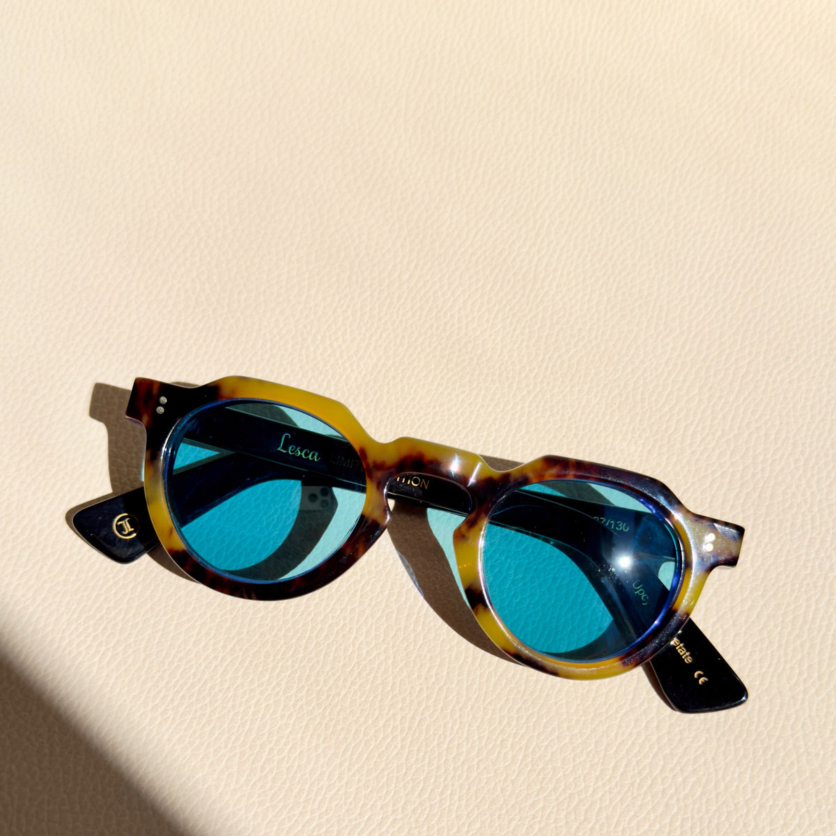 Lesca Crown Panto 8mm | Limited Edition Col 50 Mineral Blue Lens
