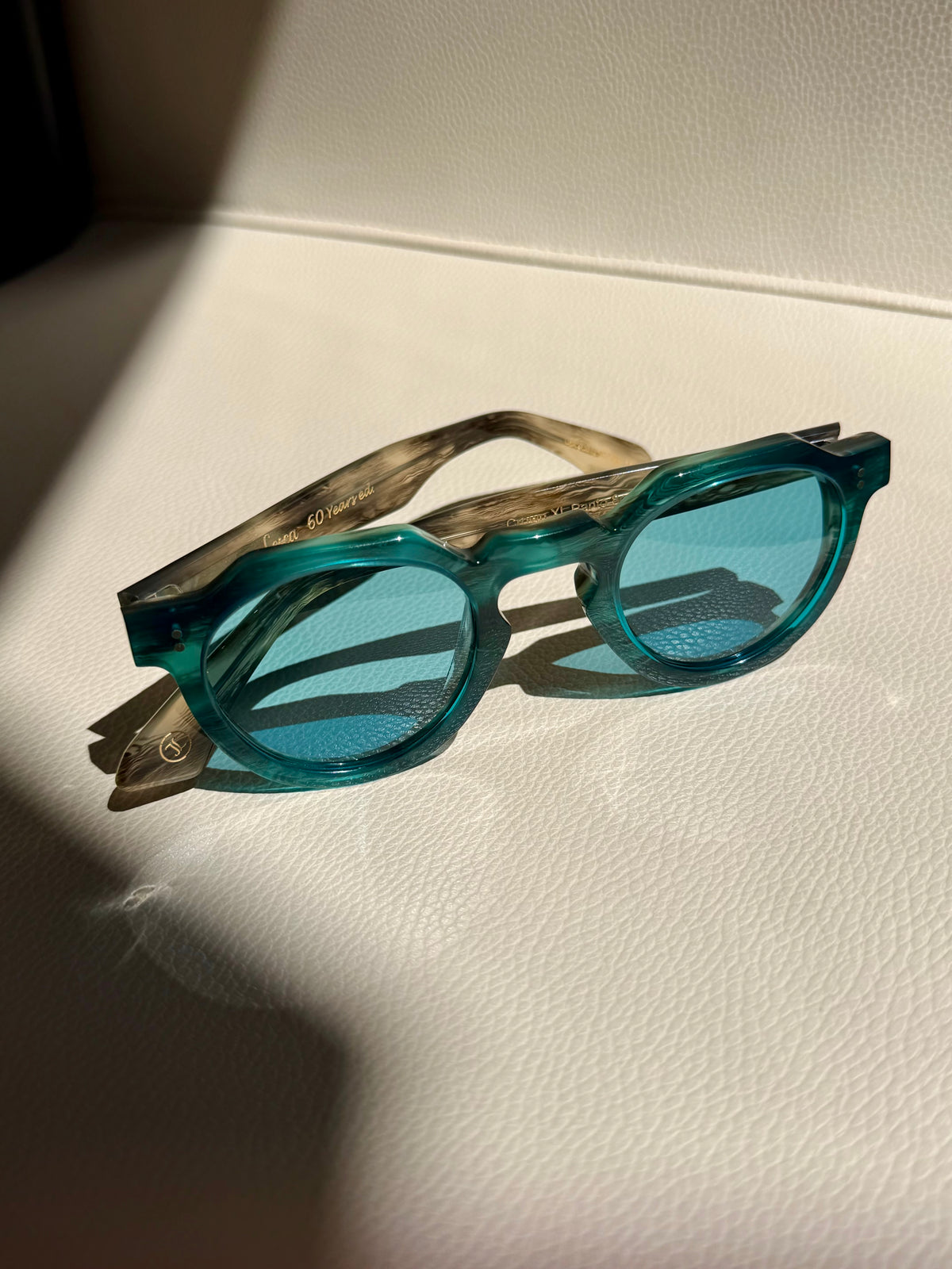 Lesca Crown Panto XL 8mm Limited Edition Col H | Mineral Blue Lens