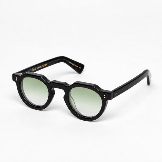 Lesca Crown Panto 8mm Limited Edition Black | Gradient Light Green
