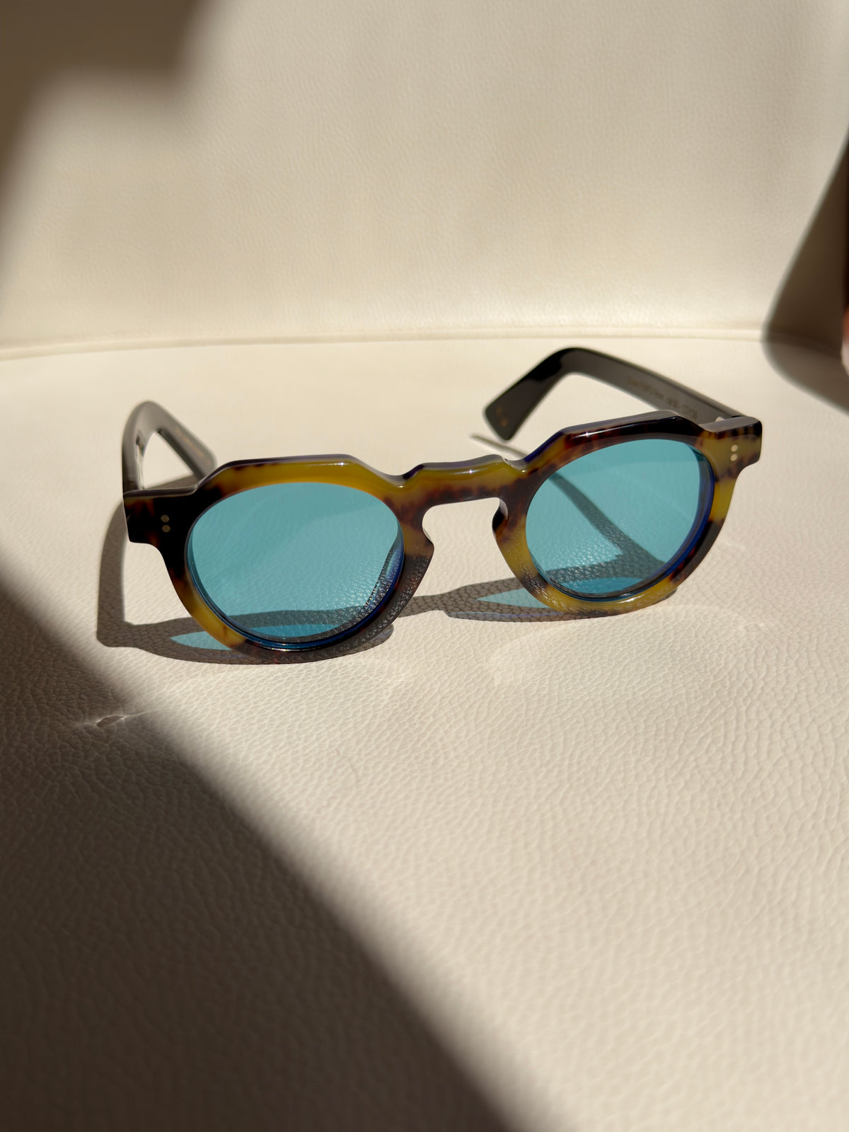 Lesca Crown Panto 8mm | Limited Edition Col 50 Mineral Blue Lens