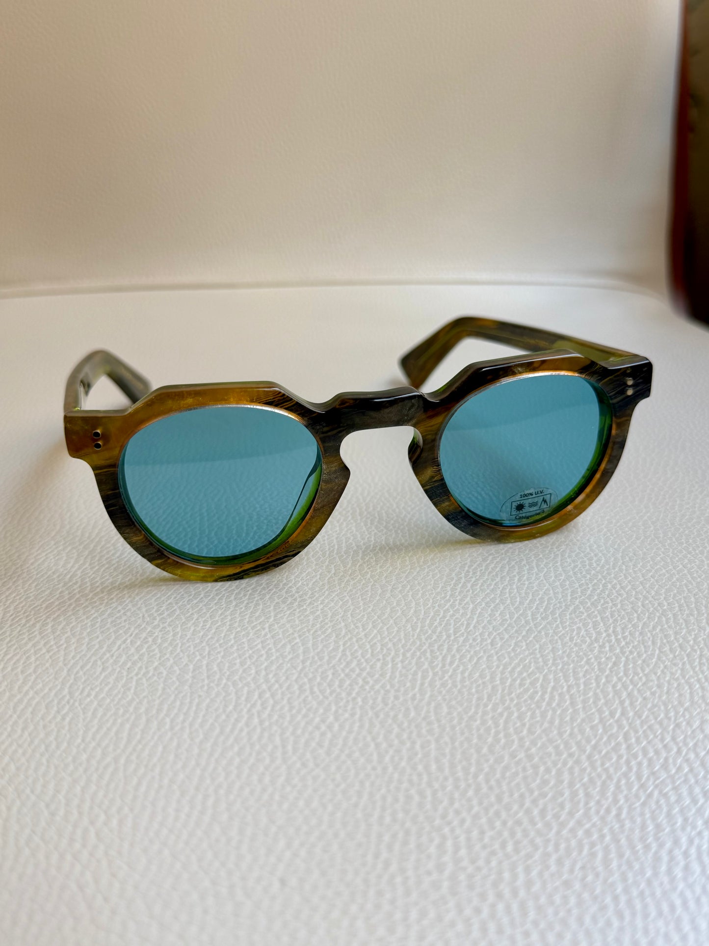 Lesca Crown Panto 8mm Limited Edition Col 65 | Blue Mineral Lens
