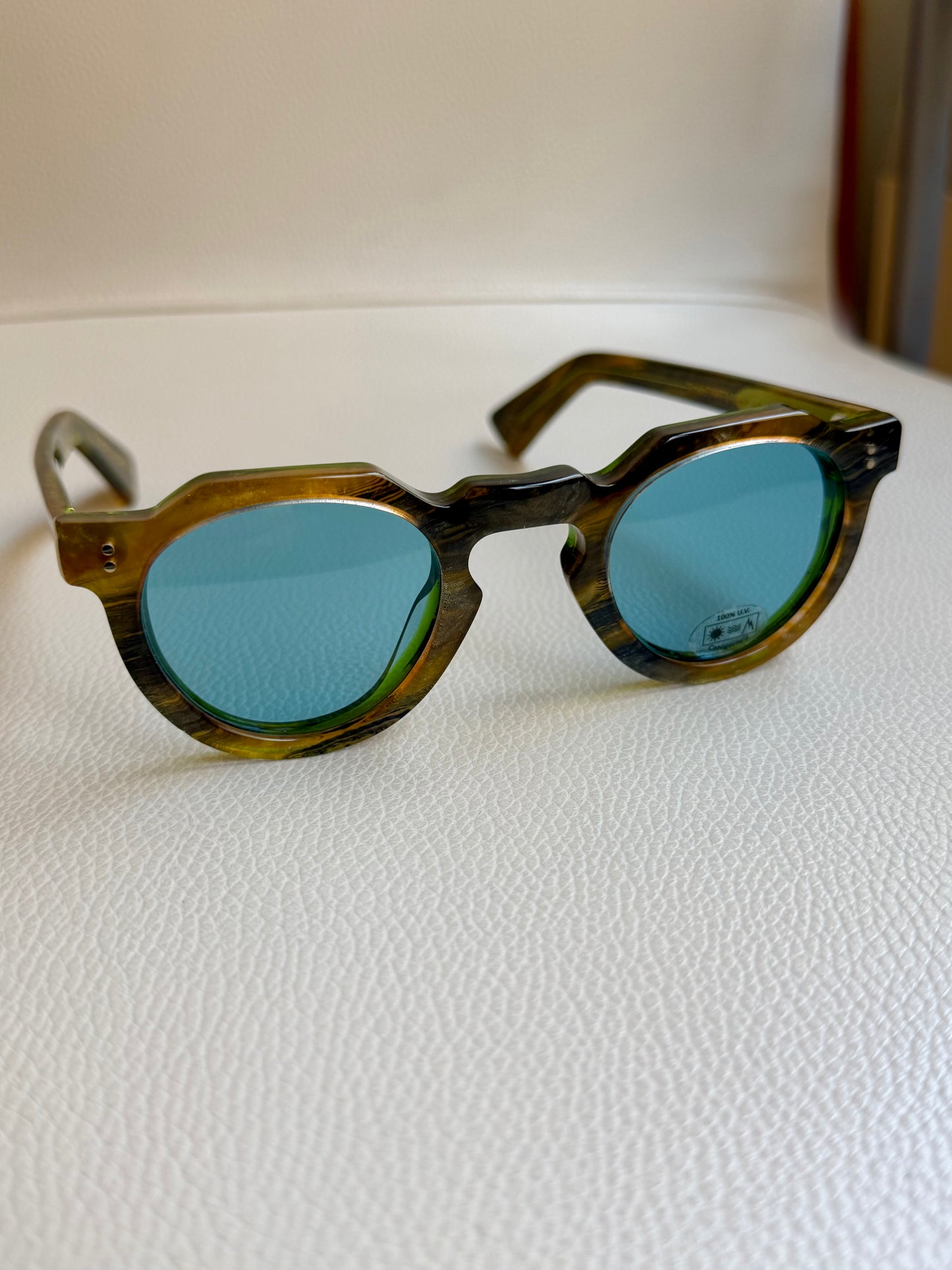 Lesca Crown Panto 8mm Limited Edition Col 65 | Blue Mineral Lens