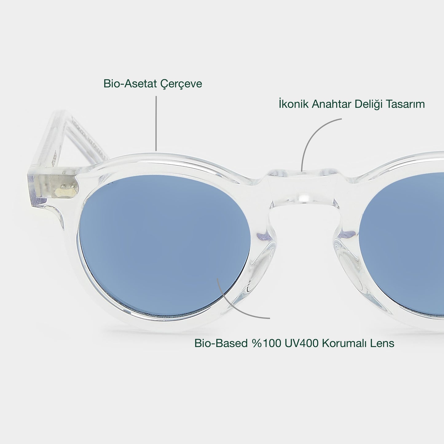 TBD Eyewear Welt Eco Transparent / Blue