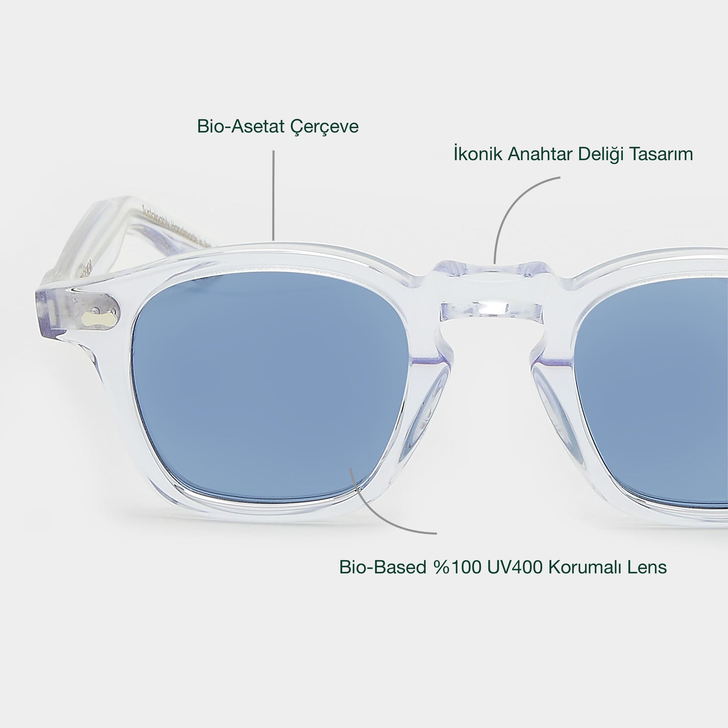 TBD Eyewear Cord Eco Transparent / Blue