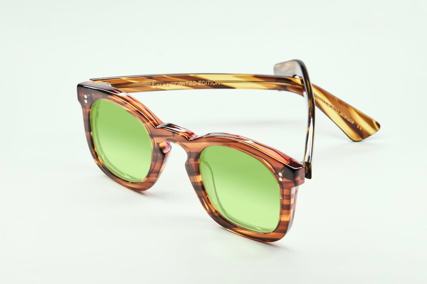 Lesca Deca 8mm Light Horn Pink / Light Green | Limited Edition